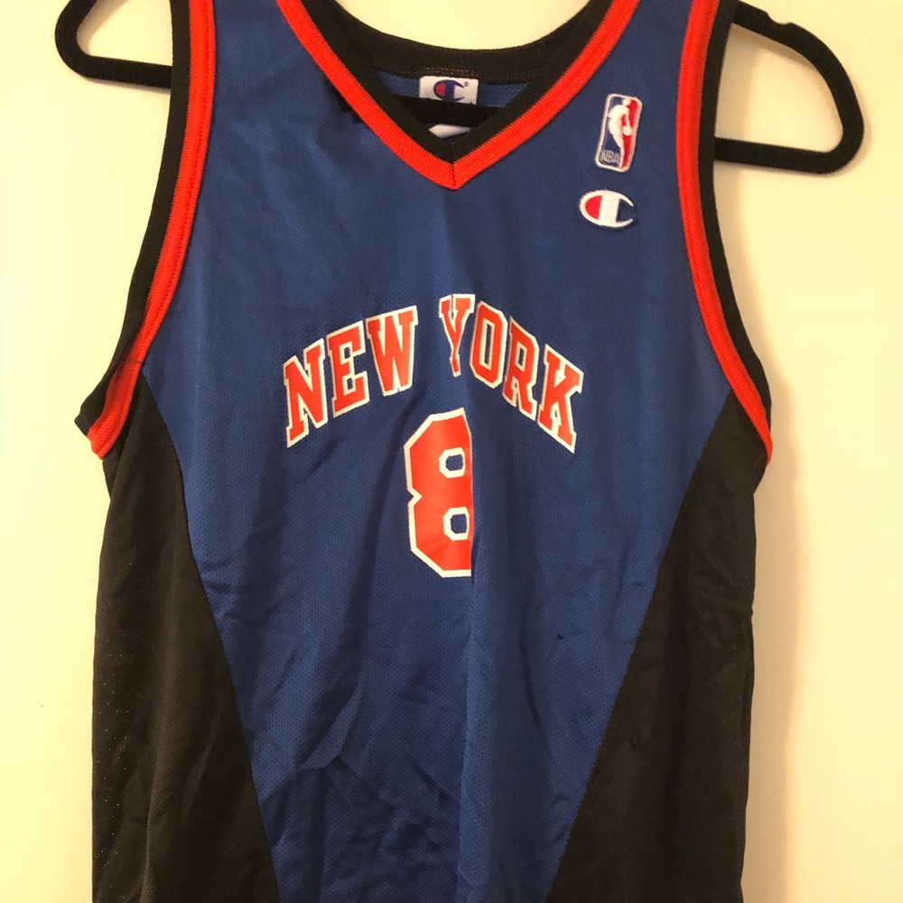 New York Knicks Sprewell Authentic #8 Jersey